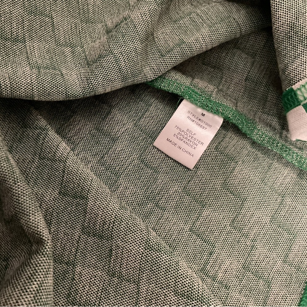 Sweet Rain Green and White Checkered Fabric Mini Dress - Picture 6 of 7